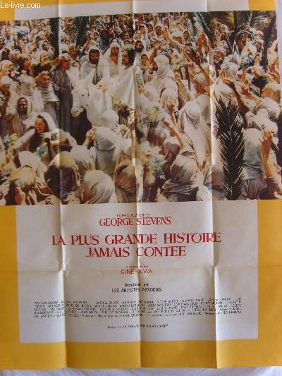 AFFICHE DE CINEMA - LA PLUS GRANDE HISTOIRE JAMAIS CONTEE
