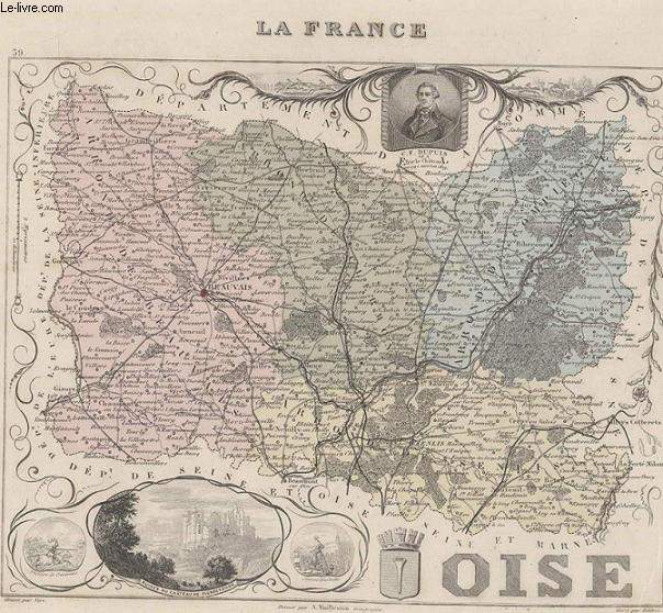 GRAVURE 19eme COULEURS - LA FRANCE - LOISE - N59