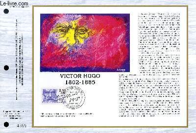 FEUILLET ARTISTIQUE PHILATELIQUE - CEF - N 758 - VICTOR HUGO - 1802-1985