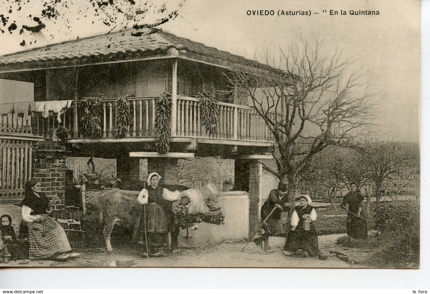 CPA ESPAGNE OVIEDO. EN LA QUINTANA 1912