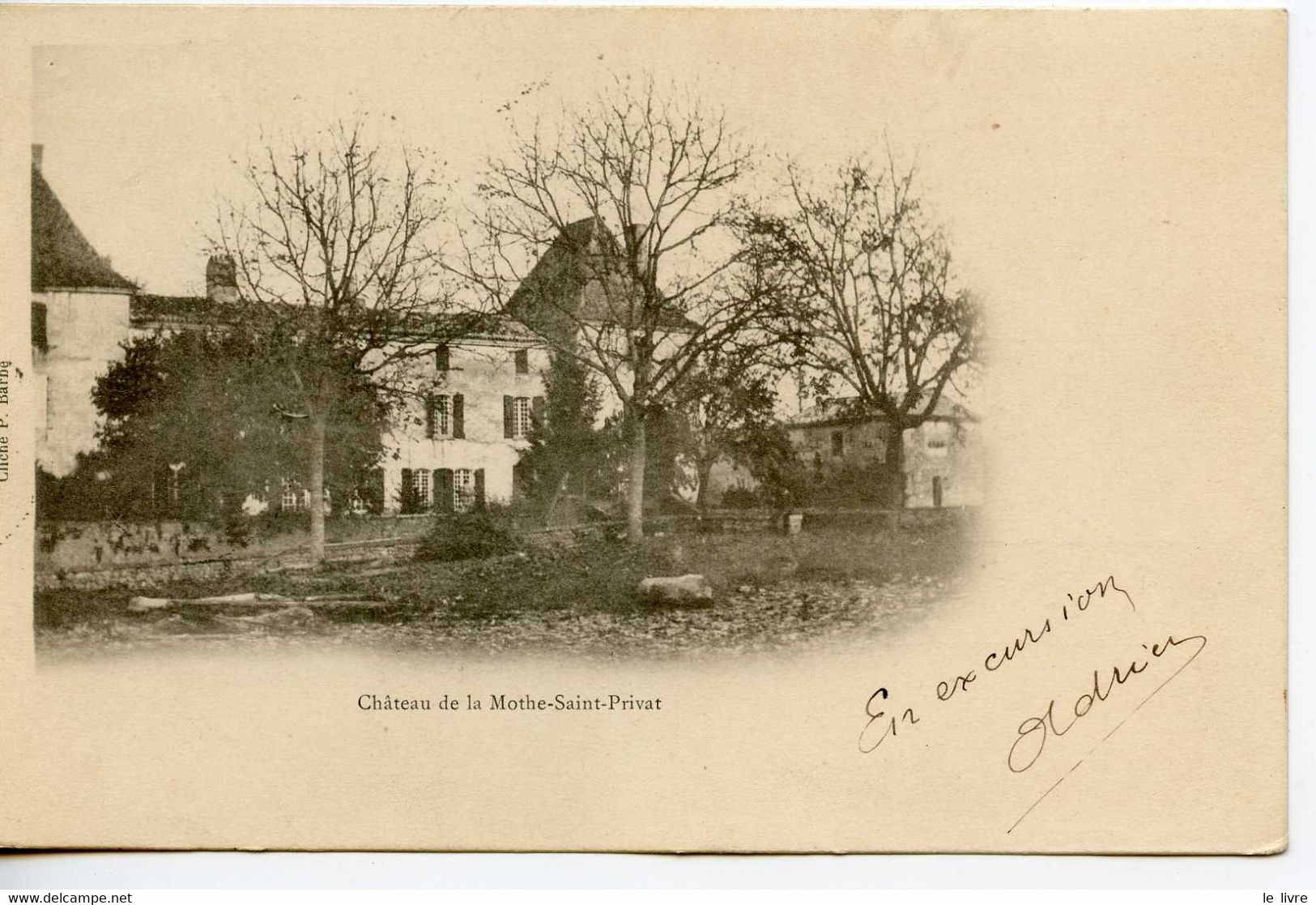 CPA 24 CHATEAU DE LA MOTHE-SAINT-PRIVAT 1903