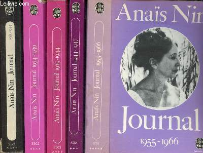 Journal - 5 tomes (5 volumes) - t.1 : 1931-1934 - t.2 : 1934-1939 - t.3 : 1939-1944 - t.4 : 1944-1947 - t..6 : 1955-1966 - Collection le livre de poche n3901-3902-3903-3904-5220.