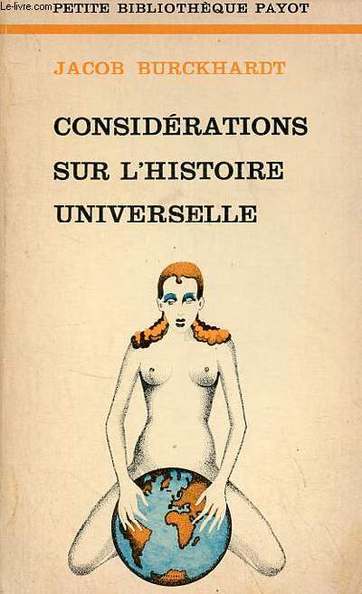 Considrations sur l'histoire universelle - Collection petite bibliothque payot n198.