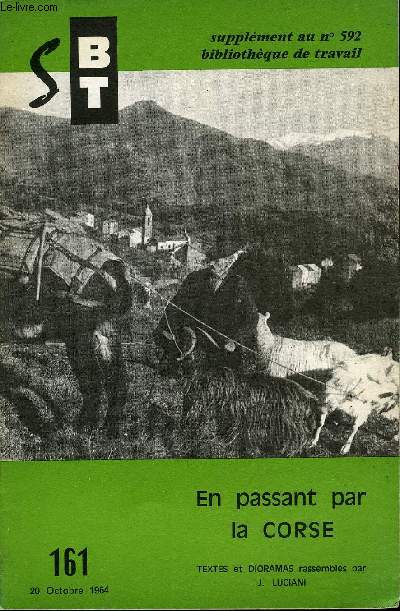 BIBLIOTHEQUE DE TRAVAIL N592 + SUPPLEMENT N161 - LA REPUBLIQUE DE VENISE DE L'APOGEE AU DECLIN - EN PASSANT PAR LA CORSE