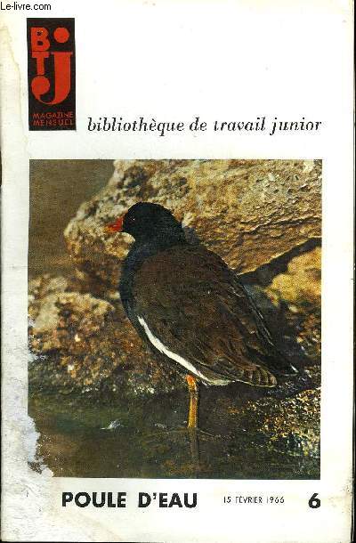 BTJ - BIBLIOTHEQUE DE TRAVAIL JUNIOR N6 - POULE D'EAU