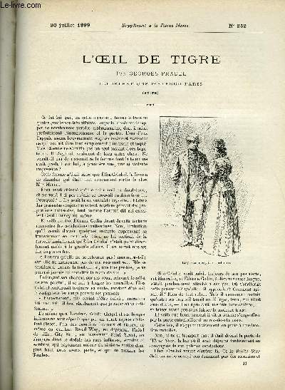 SUPPLEMENT A LA REVUE MAME N 252 - L'oeil de tigre (suite) par Georges Pradel, illustrations d'Alfred Paris