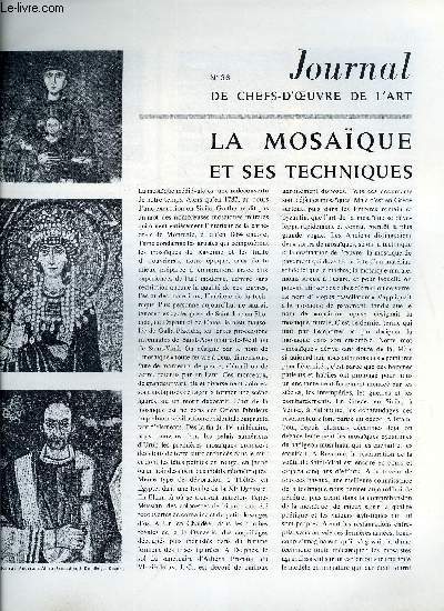 Journal de chefs-d'oeuvre de l'art n 36 - La mosaque et ses techniques, Vingt trois Rouault inconnus, Forrester, Sklavos, L'analyse physique des objets antiques