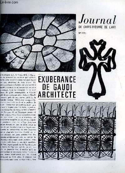 Journal de chefs-d'oeuvre de l'art n 115 - Exubrance de Gaudi architecte, La danse balinaise