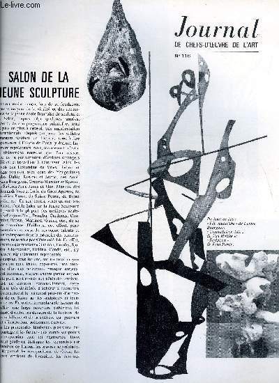 Journal de chefs-d'oeuvre de l'art n 116 - Salon de la jeune sculpture, Verlon, Millecamps