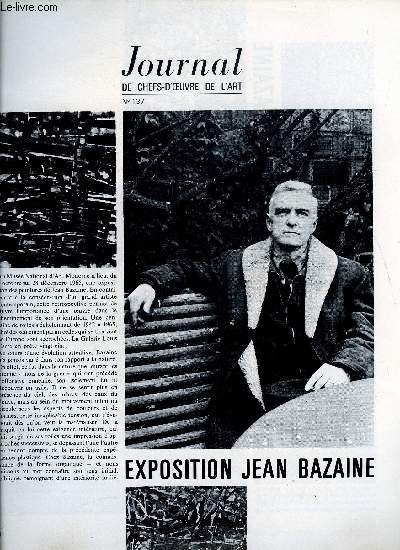 Journal de chefs-d'oeuvre de l'art n 137 - Exposition Jean Bazaine, Apelles Fenosa, Paul Revel
