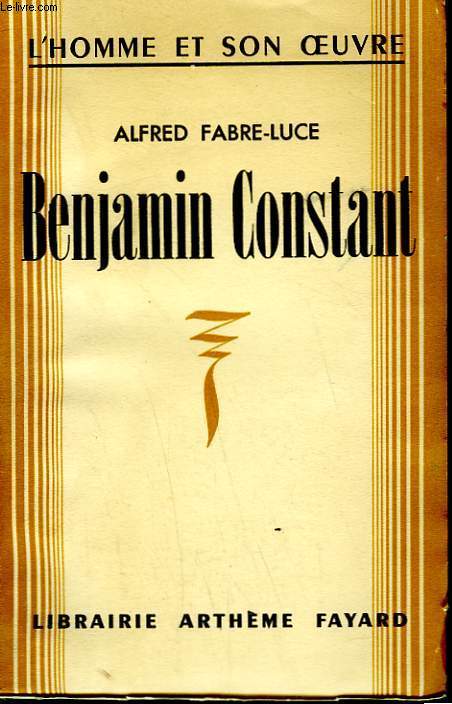 BENJAMIN CONSTANT.