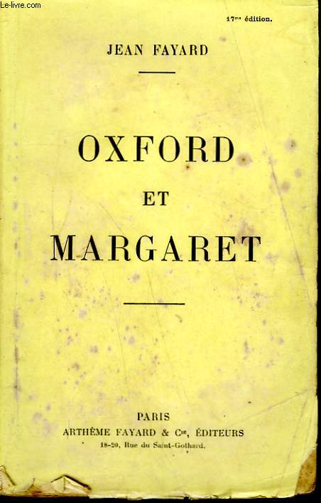 OXFORD ET MARGARET.