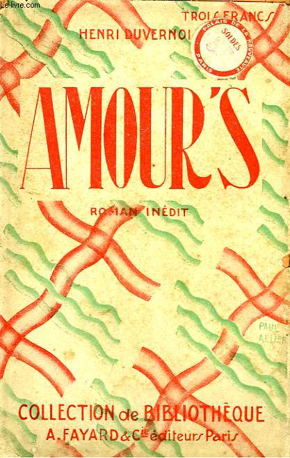 AMOUR'S. COLLECTION DE BIBLIOTHEQUE N 24.