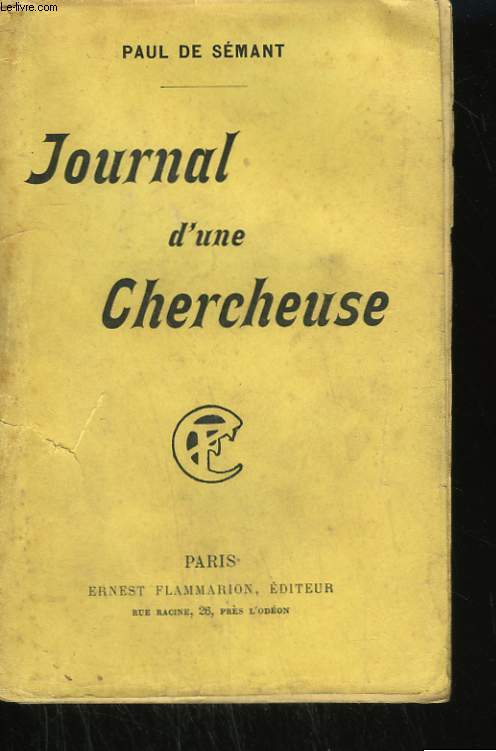 JOURNAL D'UNE CHERCHEUSE.