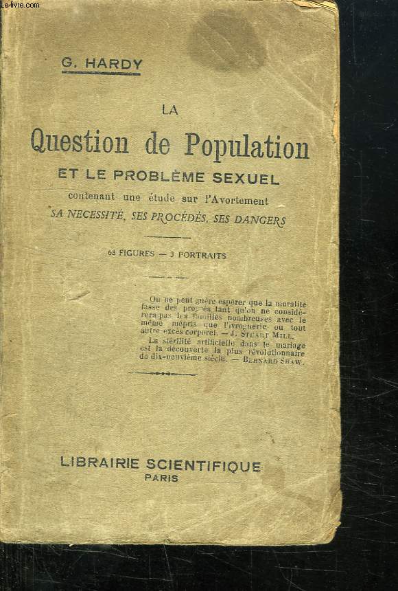 LA QUESTION DE POPULATION ET LE PROBLEME SEXUEL.