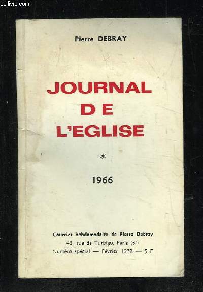 JOURNAL DE L EGLISE.