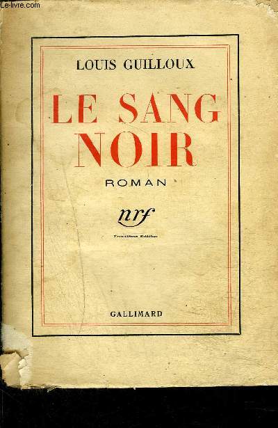 LE SANG NOIR- 3EME EDITION