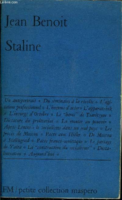 STALINE-PETITE COLLECTION MASPERO N117