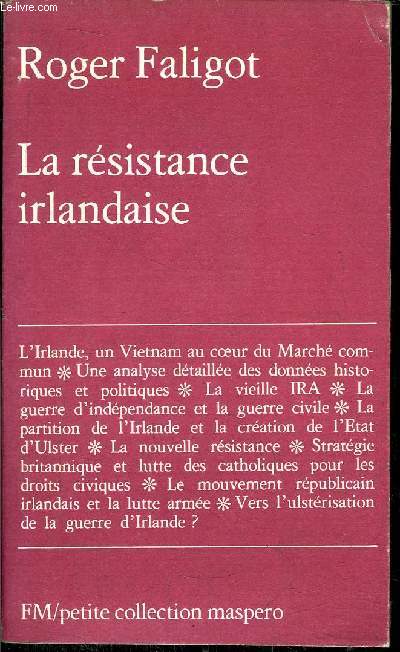 LA RESISTANCE IRLANDAISE- PETITE COLLECTION MASPERO N192