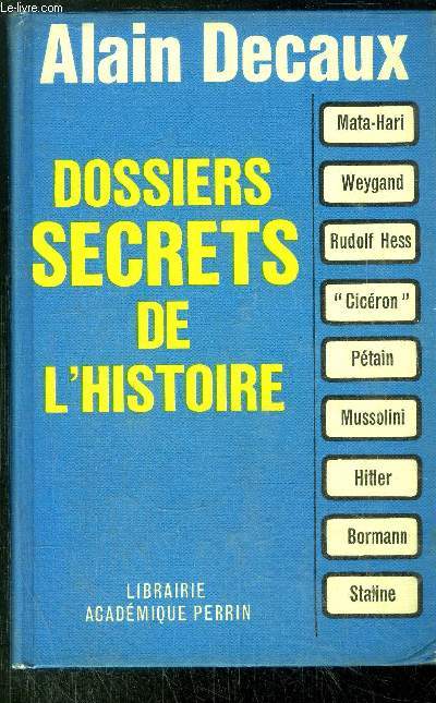 DOSSIERS SECRETS DE L'HISTOIRE
