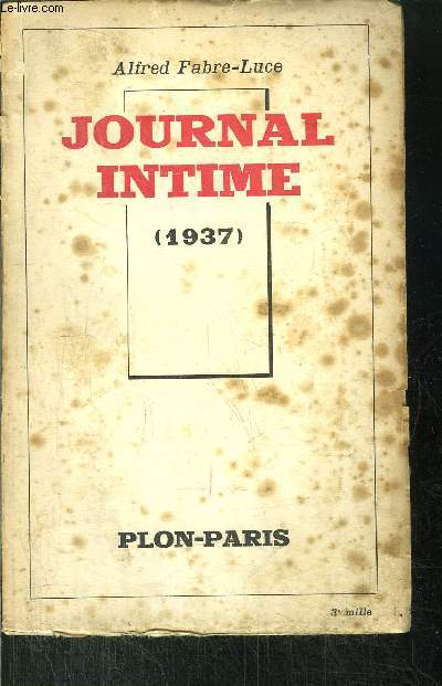 JOURNAL INTIME 1937