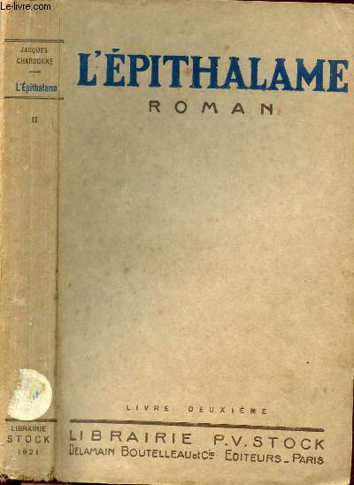 L'EPITHALAME TOME II
