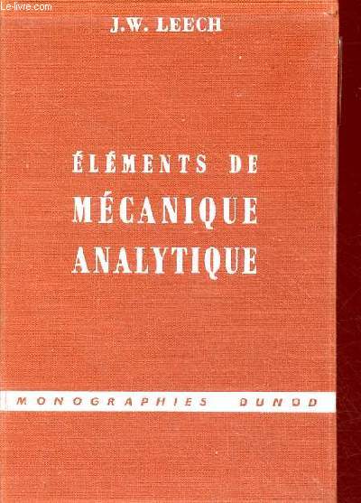 Elments de mcanique analytique - Collection monographies dunod.
