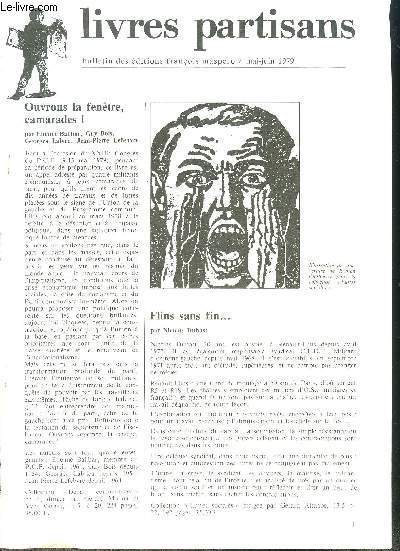 LIVRES PARTISANS / BULLETINS DES EDITIONS FRANCOIS MASPERO/ MAI-JUIN 1979