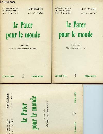LE PATER POUR LE MONDE - 6 VOLUMES : N1 A 6