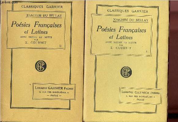 Posies Franaises et latines - Tomes I et II