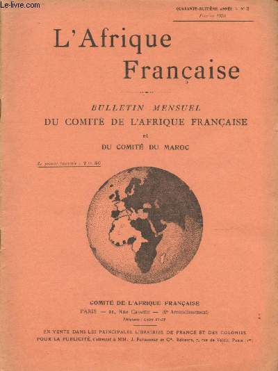 L'Afrique franaise - n2 - 48e anne - Fvrier 1938