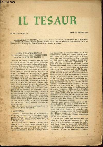 Il Tesaur - Anno VU - Numero 1-3 - Gennaio-Giugno 1954