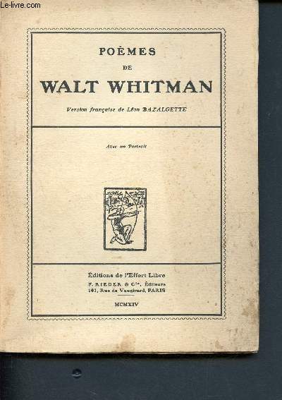 Pomes de Walt Whitman