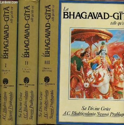 Les grands classiques de l'inde - 3 volumes - La Bhagavad-gita, telle qu'elle est - tome I - II - III