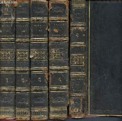 Essais de Michel de Montaigne - 5 volumes : tome 1 + 2 + 3 + 4 + 5 - avec les notes de tous les commentateurs