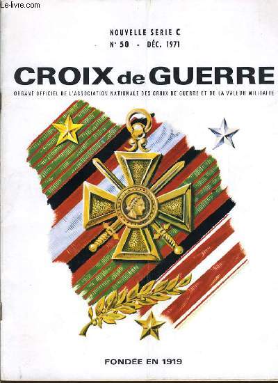 NOUVELLE SERIE C n50 : CROIX DE GUERRE