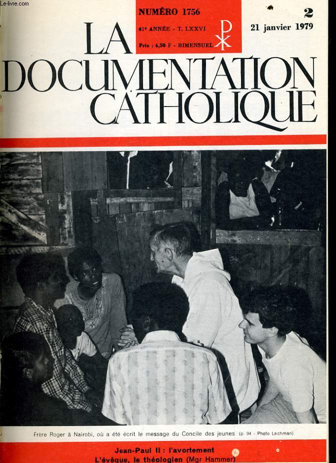 LA DOCUMENTATION CATHOLIQUE n 2 : Jean Paul II 