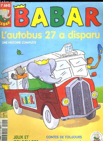 BABAR - L'AUTOBUS 27 A DISPARU - UNE HISTOIRE COMPLETE