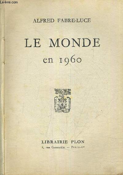 LE MONDE EN 1960.