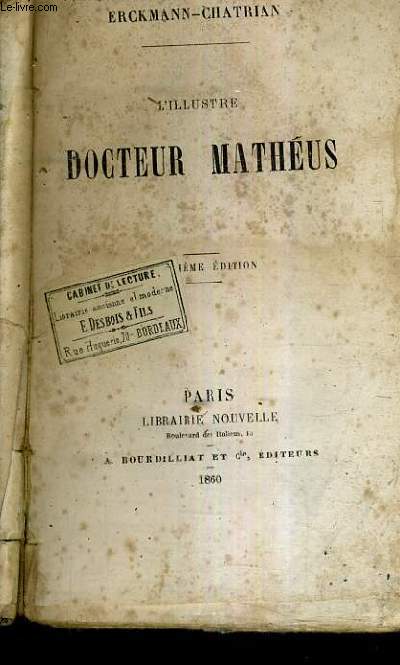 L'ILLUSTRE DOCTEUR MATHEUS.
