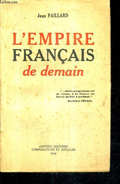 L'EMPIRE FRANCAIS DE DEMAIN.