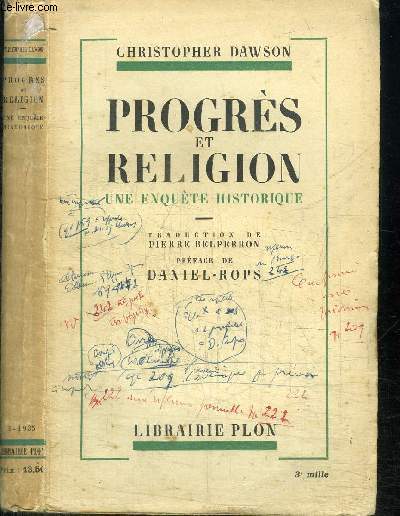PROGRES ET RELIGION - UNE ENQUETE HISTORIQUE