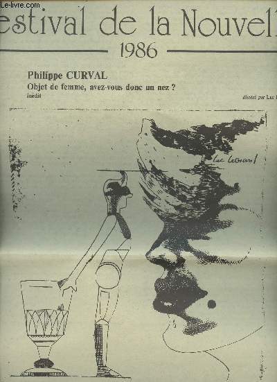 Festival de la Nouvelle - 1986 - Philippe Curval - Objet de femme, avez-vous donc un nez ? - Illustr par Luc Legrand