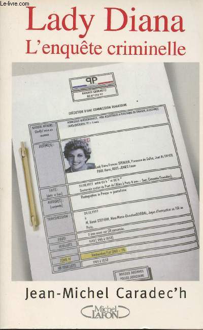Lady Diana l'enqute criminelle