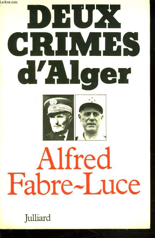 DEUX CRIMES D'ALGER