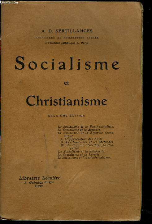SOCIALISME ET CHRISTIANISME. 2e EDITION.