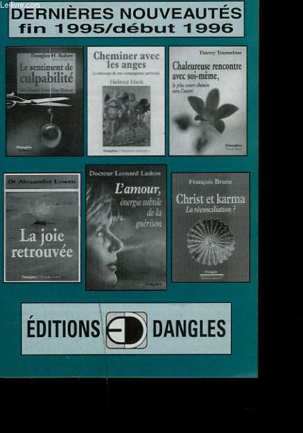 CATALOGUE DANGLES. DERNIERES NOUVEAUTES FIN 1995 / DEBUT 1996