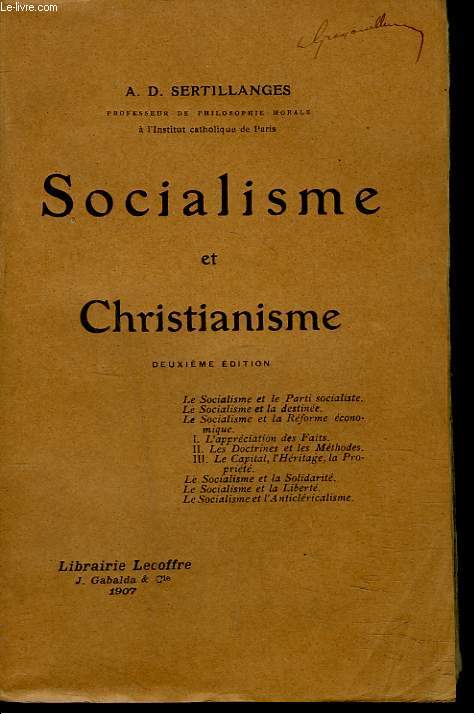 SOCIALISME ET CHRISTIANNISME