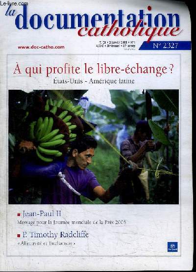LA DOCUMENTATION CATHOLIQUE - N2327 - JANVIER 2005