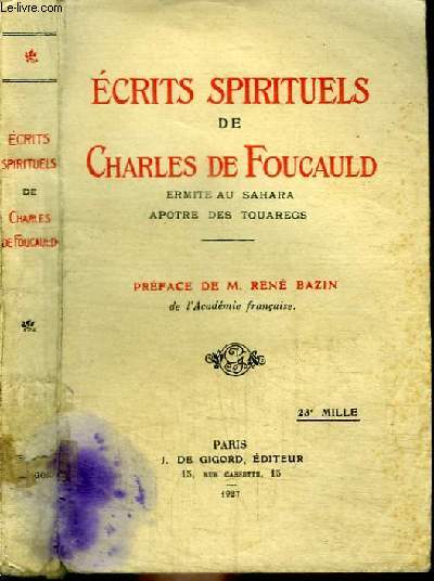 ECRITS DE CHARLES DE FOUCAULD